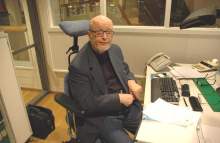 Lars-Erik Widell på sitt kontor